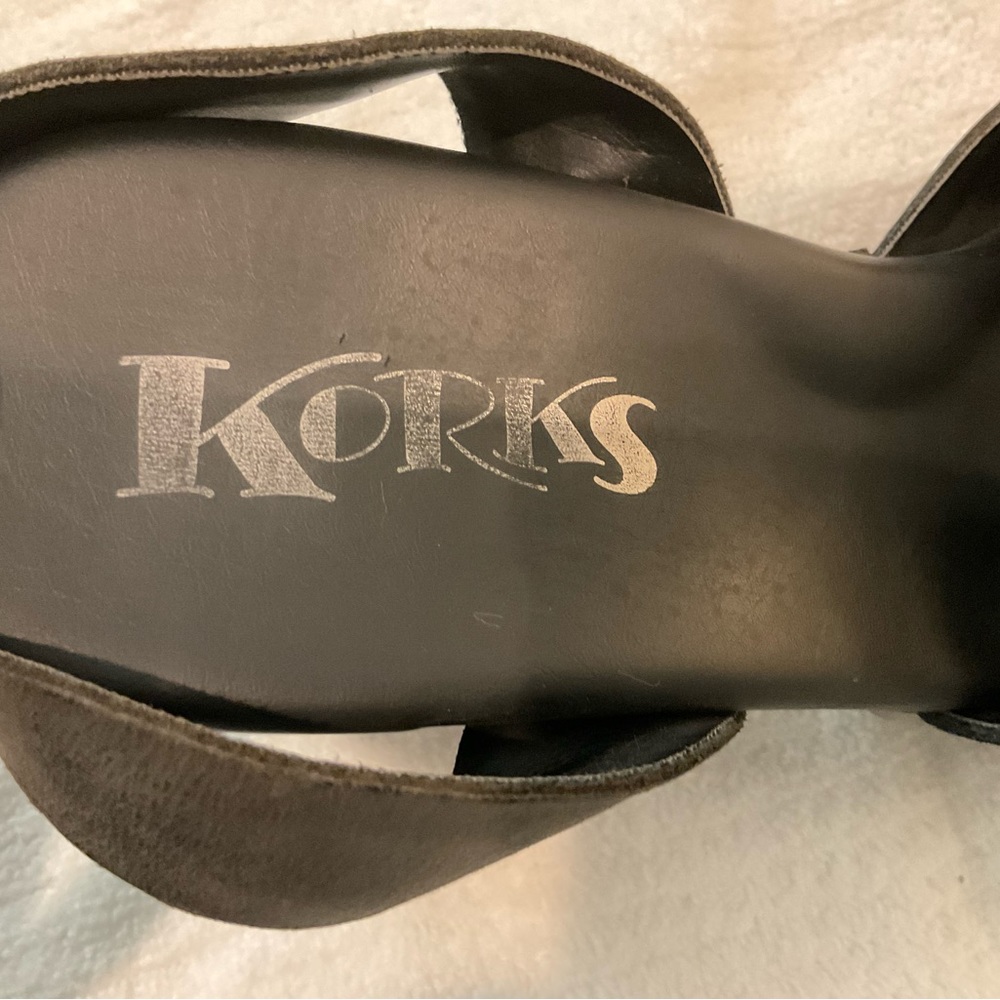Korks Black Sandels